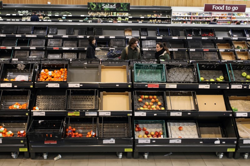 UK inflation falls from six-month high